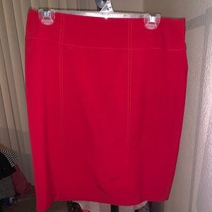 Red skirt